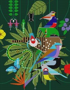 HC-D356 DISCOVERY PLACE by Charley Harper 