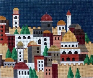JERUSALEM NIGHT TALLIS BAG by Kathryn Parfet STITCH GUIDE KPPF162sg 