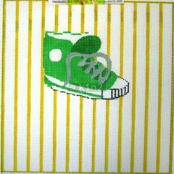 DR07-BOYS GREEN BABY SNEAKERS BY DEE ROSS