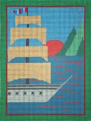 CBKEG11503-10 SAILING SHIP by Edie and Ginger