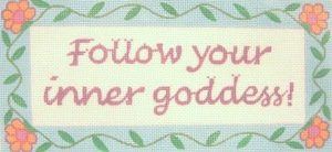 ETCS137-Follow Your Inner Goddess Sign by Elizabeth Turner
