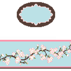 FS O38 CHERRY BLOSSOMS OVAL HINGED BOX by Funda Scully