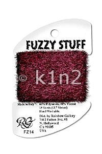 FZ14 Burgundy Fuzzy Stuff by Rainbow Gallery-FZ14