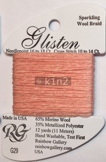 GL29 PEACH MELBA GLISTEN THREAD by Rainbow Gallery-GL29