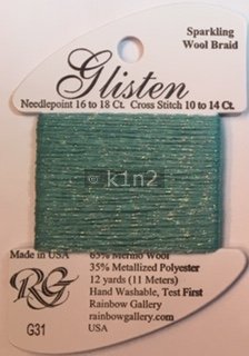 GL31 SEA BLUE GLISTEN THREAD by Rainbow Gallery -GL31