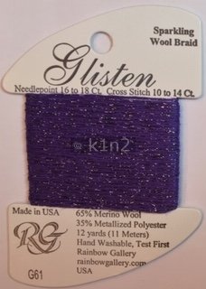 GL61 BYZANTINE PURPLE GLISTEN by Rainbow Gallery-GL61