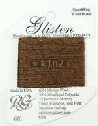 GL80 COCOA BROWN GLISTEN THREAD by Rainbow Gallery