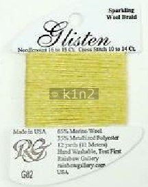GL82 LEMON GLISTEN THREAD by Rainbow Gallery