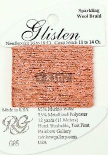 GL85 ROSE TAN GLISTEN THREAD by Rainbow Gallery