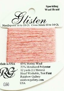 GL90 CANDY PINK GLISTEN THREAD by Rainbow Gallery