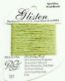 GL91 HONEYDEW GLISTEN THREAD by Rainbow Gallery