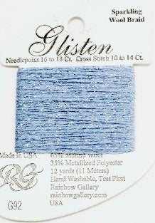 GL92 HEAVENLY BLUE GLISTEN THREAD by Rainbow Gallery