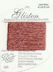 GL95 CALYPSO CORAL GLISTEN THREAD by Rainbow Gallery