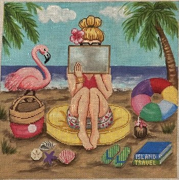 STITCHING GIRL SUMMER by Gayla Eliot  STITCH GUIDE GEP277sg