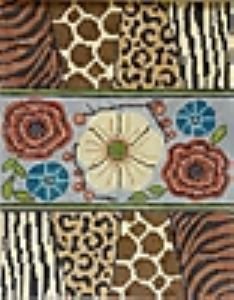 GEP345 Floral Animal Print Crossbody Girl by Gayla Elliott