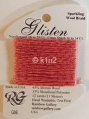 GL06 CRYSTAL ROSE GLISTEN THREAD by Rainbow Gallery-GL06