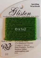 GL10 GLISTEN GREENERY GLISTEN THREAD by Rainbow Gallery-GL10