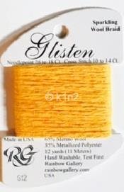 GL12 SUNGLOW GLISTEN THREAD by Rainbow Gallery-GL12