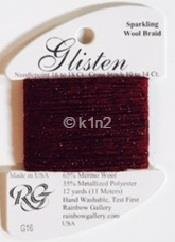 GL16 TAWNY PORT GLISTEN THREAD by Rainbow Gallery-GL16