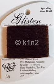 GL24 CHOCOLATE PUDDING GLISTEN THREAD by Rainbow Gallery-GL24