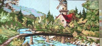 Large Windmill Scene by Gobelin-GOB11385