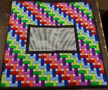 GS133 MULTI COLOR WOVEN TEFILLIN BAG by Gone Stitching