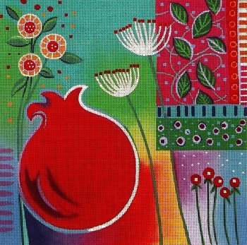 GSLB110 POMEGRANATE WHIMSEY by Laura Bolter