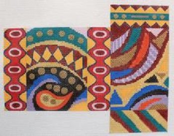 GSR100 GEOMETRIC TZEDAKAH BOX by Gone Stitching