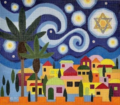 RCHO1967-STARRY NIGHT TALLIS BAG by Ray Crawford