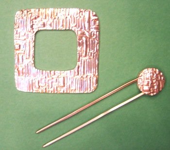 Sterling Silver Square Shawl Pin-JewSSP