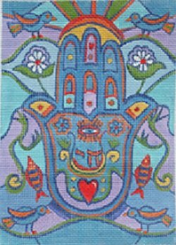 JMMS108 EYE OF GOD HAMSA by Marcia Steinbock for Julie Mar