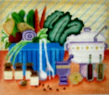 MAKIN' SALAD by JP Needlepoint - JPDN178