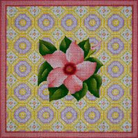 PASTEL MANDEVILLA FLORAL by JP Needlepoint - JPDN194F