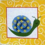 JPIPS74Ch-BLUE AND GREEN SNAIL BY JP NEEDLEPOINT