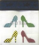 JPP027-BOBBI'S SHOE PURSE by JP Needlepoint