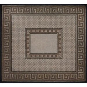 TAUPE AND GREY GREEK KEY AND DIAMONDS TALLIS BAG OR CHALLAH COVER by JP Needlepoint - JPTB088