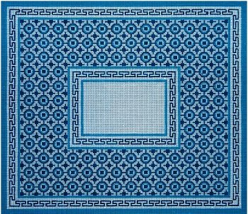 BLUE TALLIS BAG by JP Needlepoint - JPTB107