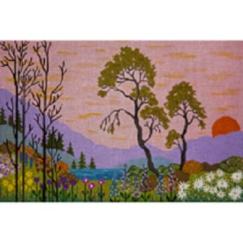 SUNSET AT PINE MOUNTAIN by JP Needlepoint - JPV056