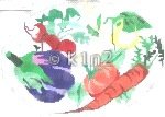 JS53B-Vegetable Oval by Jean Smith