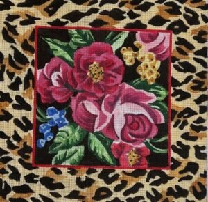 JUCF110 CHEETAH FLORAL by Judi and Co.
