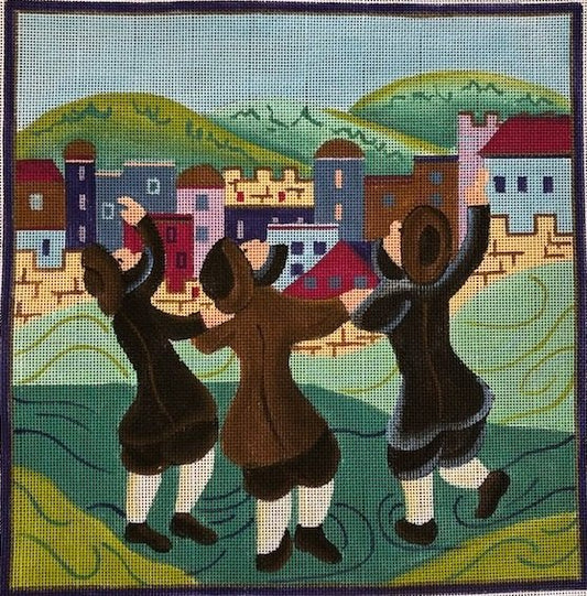 THREE MEN DANCING by Sasi SASITMD277