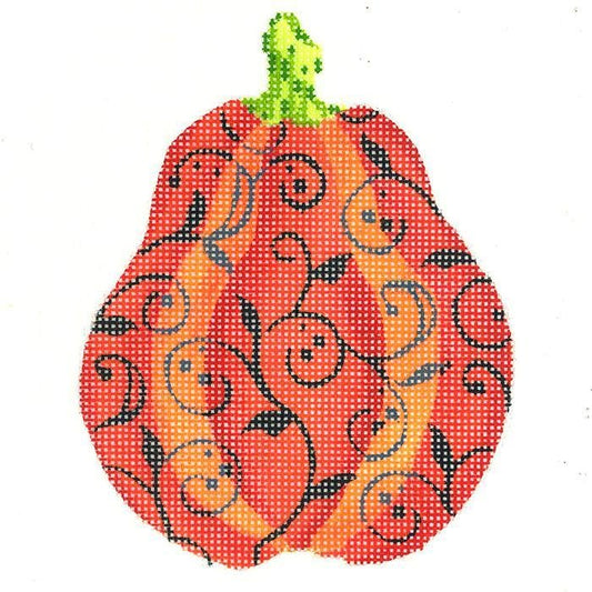 KCN1552 GOURD WITH HAUNTED VINE by Kelly Clark