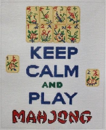 KDSS233 - KEEP CALM AND PLAY MAH JONGG by Kate Dickerson