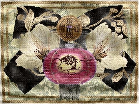 LANIMJ8 PURPLE LANTERN MAH JONGG PURSE by Lani