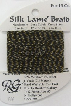 66 ANTIQUE GOLD SILK LAME BRAID