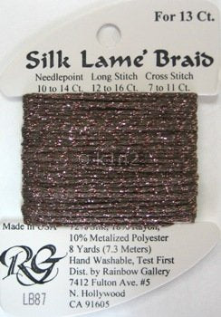 87 BARK SILK LAME BRAID