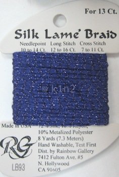 93 DARK PERIWINKLE SILK LAME BRAID
