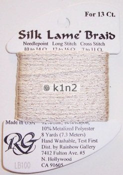 100 SAND SILK LAME BRAID