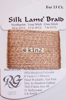 101 HONEY BRONZE SILK LAME BRAID