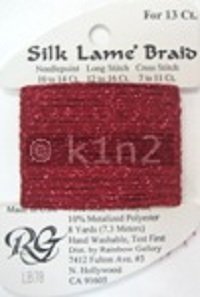 78 CHERRY SILK LAME BRAID